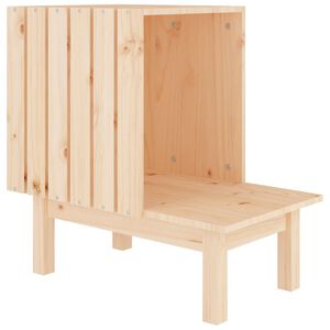 vidaXL Mačja hi&scaron;ka 60x36x60 cm trdna borovina