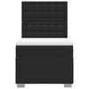 vidaXL Box spring postelja z vzmetnico črn 100x200 cm umetno usnje