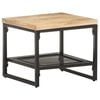 vidaXL Stranska mizica 40x40x35 cm trden mangov les