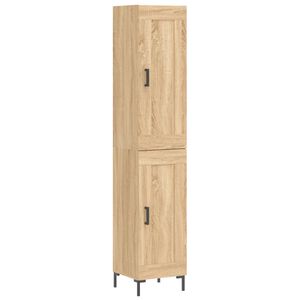 vidaXL Visoka omara sonoma hrast 34,5x34x180 cm inženirski les