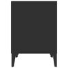 vidaXL Nočna omarica 2 kosa črna 40x35x50 cm