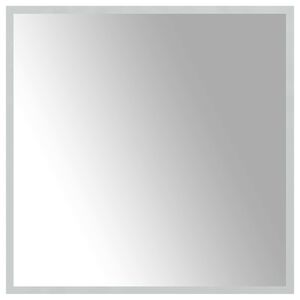 vidaXL LED kopalni&scaron;ko ogledalo Transparentno 60 x 60 cm kaljeno steklo
