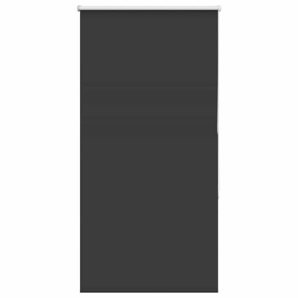 vidaXL Rolo zatemnjena črna 80x130 cm tkanina &scaron;irina 75,7 cm poliester