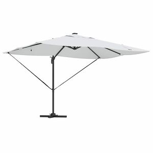 vidaXL Senčnik 352 x 251 x 265 cm Poliester in aluminij Pe&scaron;čena