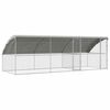 vidaXL Kletka za pi&scaron;čance 3 kos Srebrna 600 x 200 x 200 cm