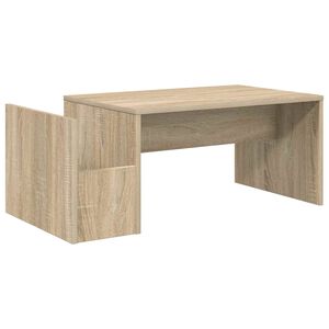 vidaXL Klubska miza Sonoma hrast 90 x 45 x 35 cm Inženirski les