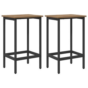 vidaXL Barski stol 2 kos Artisan hrast 40 x 32 x 64 cm Inženirski les