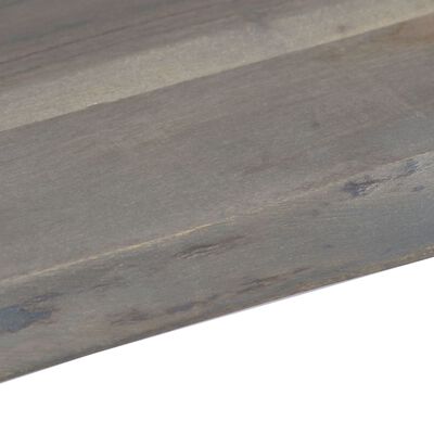 vidaXL Klubska mizica z živimi robovi siva 115x60x40 cm akacijev les