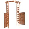 vidaXL Pergola z vrati 116x40x204 cm trden les jelke