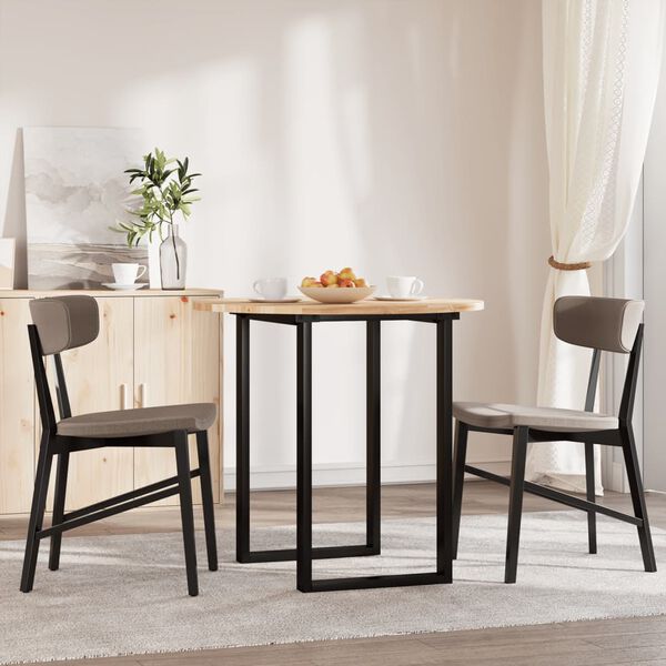 vidaXL Mizna plošča okrogla Ø80x2 cm trdna akacija