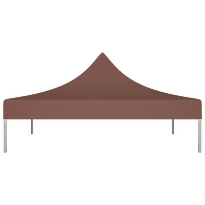 vidaXL Streha za vrtni šotor 3x3 m rjava 270 g/m²