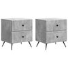 vidaXL Nočna omarica 2 pcs Betonsko siva 43 x 34,5 x 47,5 cm