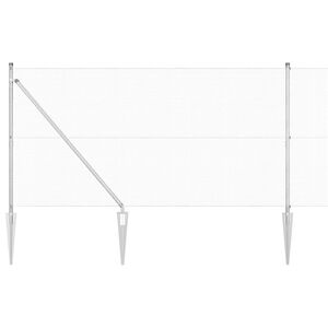 vidaXL Varjena žična ograja s konicami 50 x 1,4 m Pocinkano jeklo