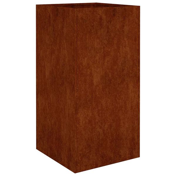 vidaXL Cvetlično korito 40x40x80 cm corten jeklo