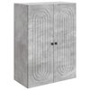 vidaXL Omara za steno Betonsko siva 66 x 34,5 x 90 cm Inženirski les