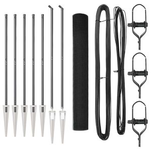 vidaXL Steber ograje. Siva