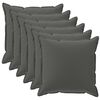 vidaXL Prevleka za blazino 6 kos HOUTEN Antracit 40 x 40 cm Poliester