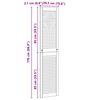 vidaXL Vrata omare z vrati 2 pcs Naravna 170 x 2,1 x 39,5 cm