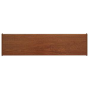 vidaXL Okenski nadstre&scaron;ek Rjav les 100 x 25 x 4,5 cm PVC