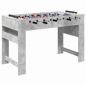 vidaXL Namizni nogomet Beton Siva 125 x 60,5 x 80 cm Inženirski les
