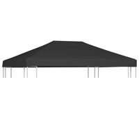 vidaXL Streha za paviljon 310 g/m² 4x3 m siva