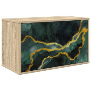 vidaXL Stenska TV omarica WIJHE 69 x 33 x 40 cm Sonoma hrast