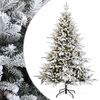 vidaXL Umetno Zložljivo Božično Drevo 120 cm 150 LED Toplo bela