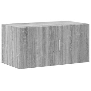 vidaXL Stenska omarica siva sonoma 80x42,5x40 cm inženirski les