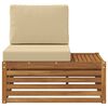 vidaXL Zunanji konec kavča Naravna 91 x 63 x 73 cm Masiven les akacije