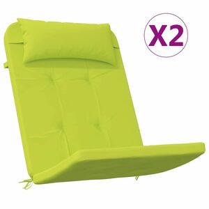 vidaXL Blazine za stole 2 kos Oxford tkanina Svetlo zelena.
