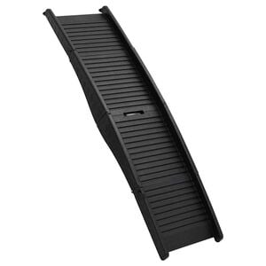 vidaXL Zložljiva pasja klančina črna 153x40x12,5 cm plastika
