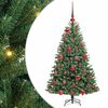 vidaXL Umetno Zložljivo Božično Drevo Zelena 120 cm PVC in kovina