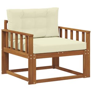 vidaXL Srednji zunanji kavč Masiven les akacije Naravna