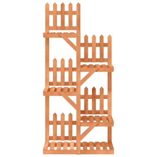 vidaXL Stojalo za rastline 60x25x130 cm trden les jelke