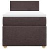 vidaXL Box spring postelja z vzmetnico temno rjava 90x200 cm blago