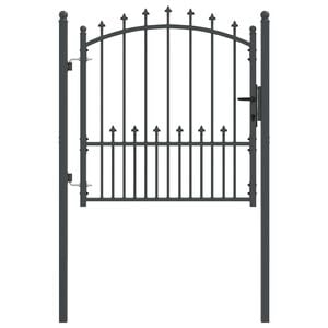 vidaXL Vrata ograje s bodicami EMMEN 100 x 100 cm