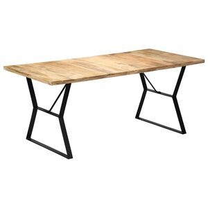 vidaXL Jedilna miza 180x90x76 cm trden mangov les