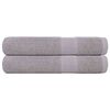 vidaXL Brisače FROGN 2 kosa sive 100x200 cm 360 g/m&sup2;