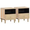 vidaXL Nočna omarica 2 kosa 40x33x46 cm trdna borovina