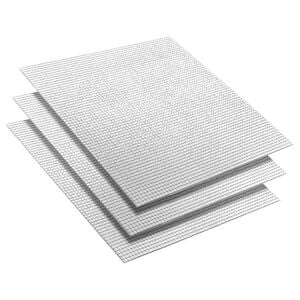 vidaXL Mozaik zrcalnih plo&scaron;čic 3 kos Srebrna 30 x 30 cm Steklo