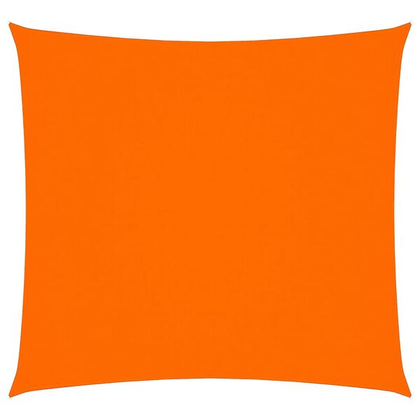 vidaXL Senčno jadro oksford blago kvadratno 3,6x3,6 m oranžno