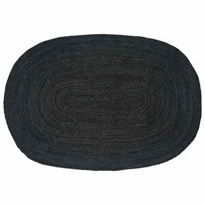 vidaXL Preproge za povr&scaron;ine Temno siva 122 x 183 cm Juta