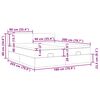 vidaXL Otomanski posteljni okvir z vzmetnicami taupe 180x200 cm blago