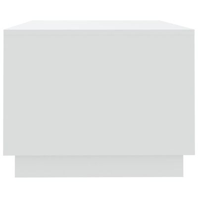 vidaXL Klubska mizica bela 102x55x43 cm iverna plošča