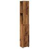 vidaXL Kopalni&scaron;ka omarica Old Wood 25x25x170 cm Inženirski les