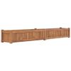 vidaXL Visoka greda 200x30x25 cm trdna tikovina