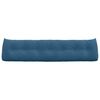 vidaXL Poglavni vzglavnik Modra 200 x 24 x 50 cm Žamet