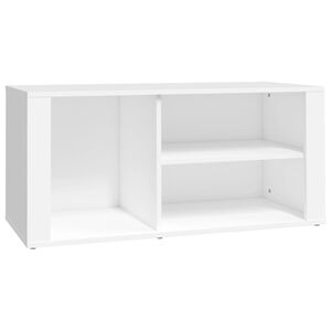 vidaXL Omarica za čevlje bela 100x35x45 cm inženirski les