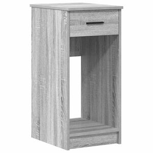 vidaXL Računalni&scaron;ki stolp s predalom siva sonoma 35x45x77 cm
