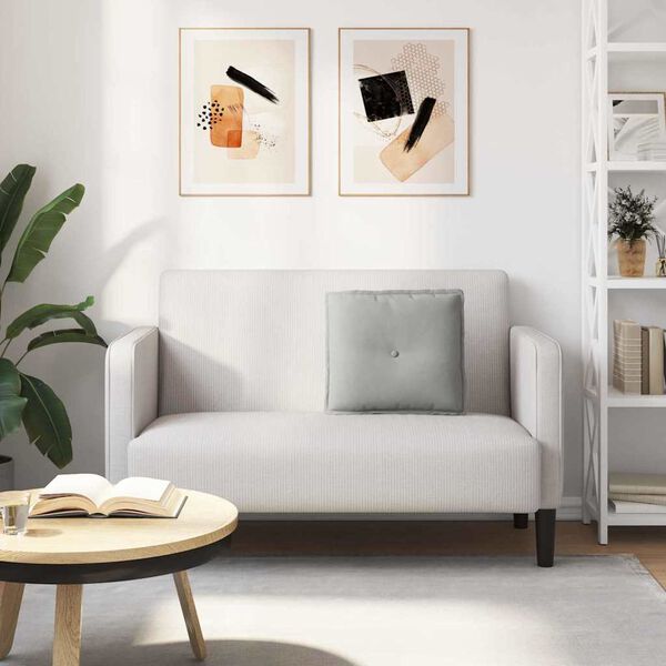 vidaXL Poglavni vzglavnik Svetlo siva 50 x 45 cm Mikrofiber tkanina